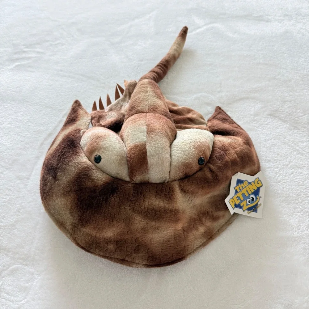 The Petting Zoo Horseshoe Crab Plush Kids Brown Sea Creature New
